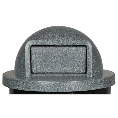Ex-Cell Kaiser Replacement Dome Top W/Push Door - Plastic, Granite WR-55 LID TDM GR PL